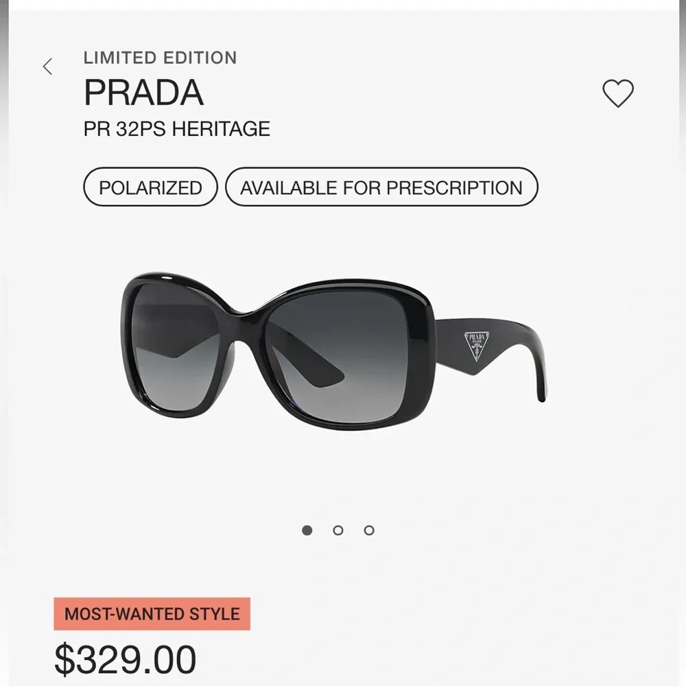 PRADA HERITAGE SUNGLASSES. WORN ONCE!!MOST WANTED STYLE❤️ - Picture 6 of 11